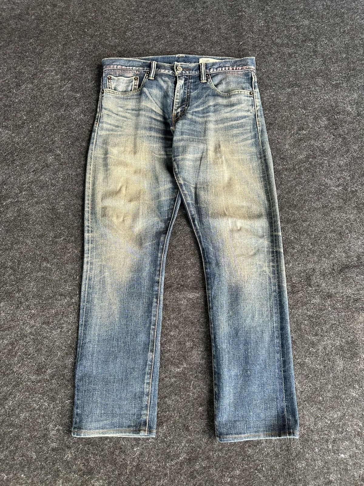 Levi's Levis 511 Selvedge Faded Washed Blue Denim 32x29 D489 Size US 32 / EU 48 - 1 Thumbnail