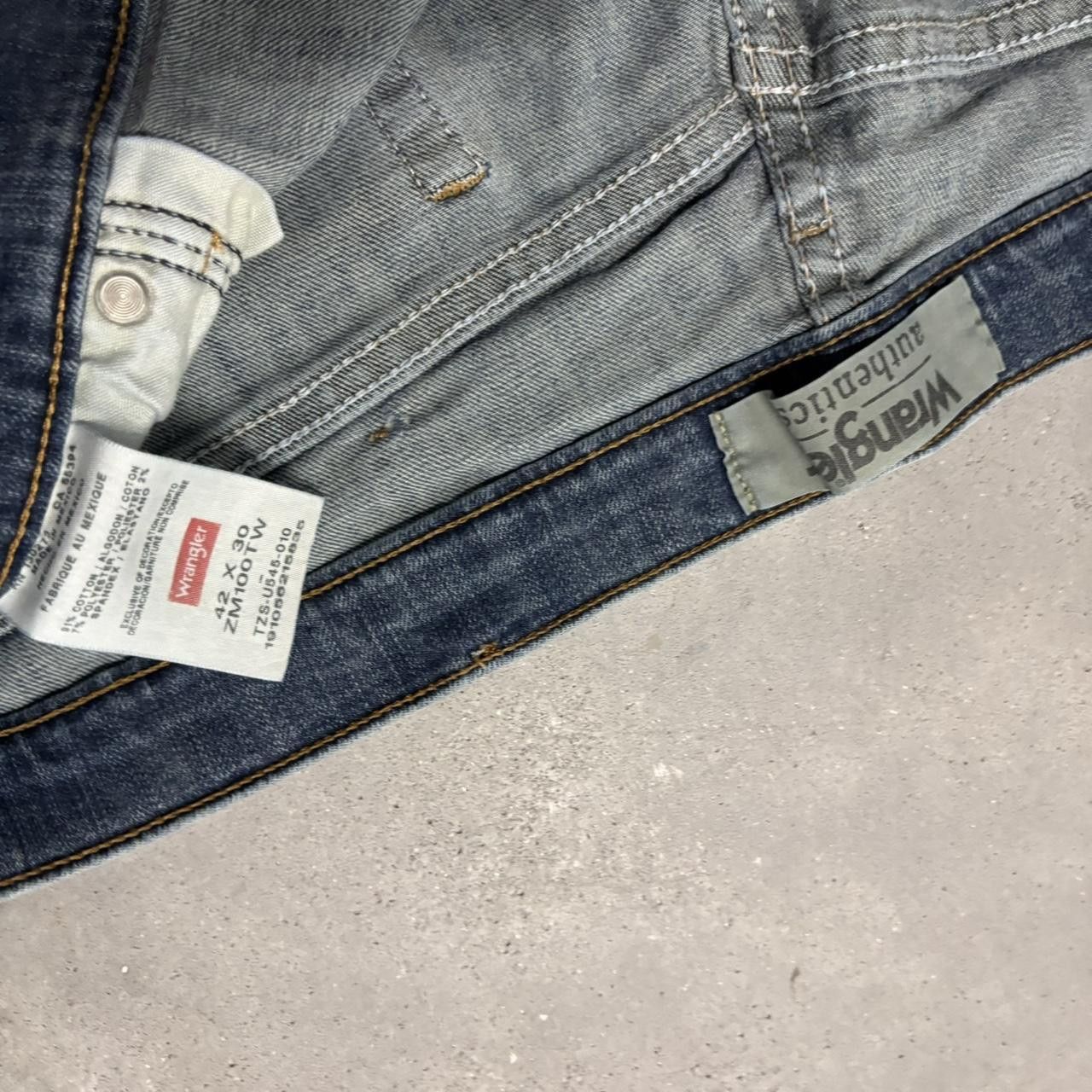 Japanese Brand × Vintage Crazy Vintage Y2K/2000s Grunge Dark Wash Denim Jeans! Size US 40 / EU 56 - 8 Thumbnail