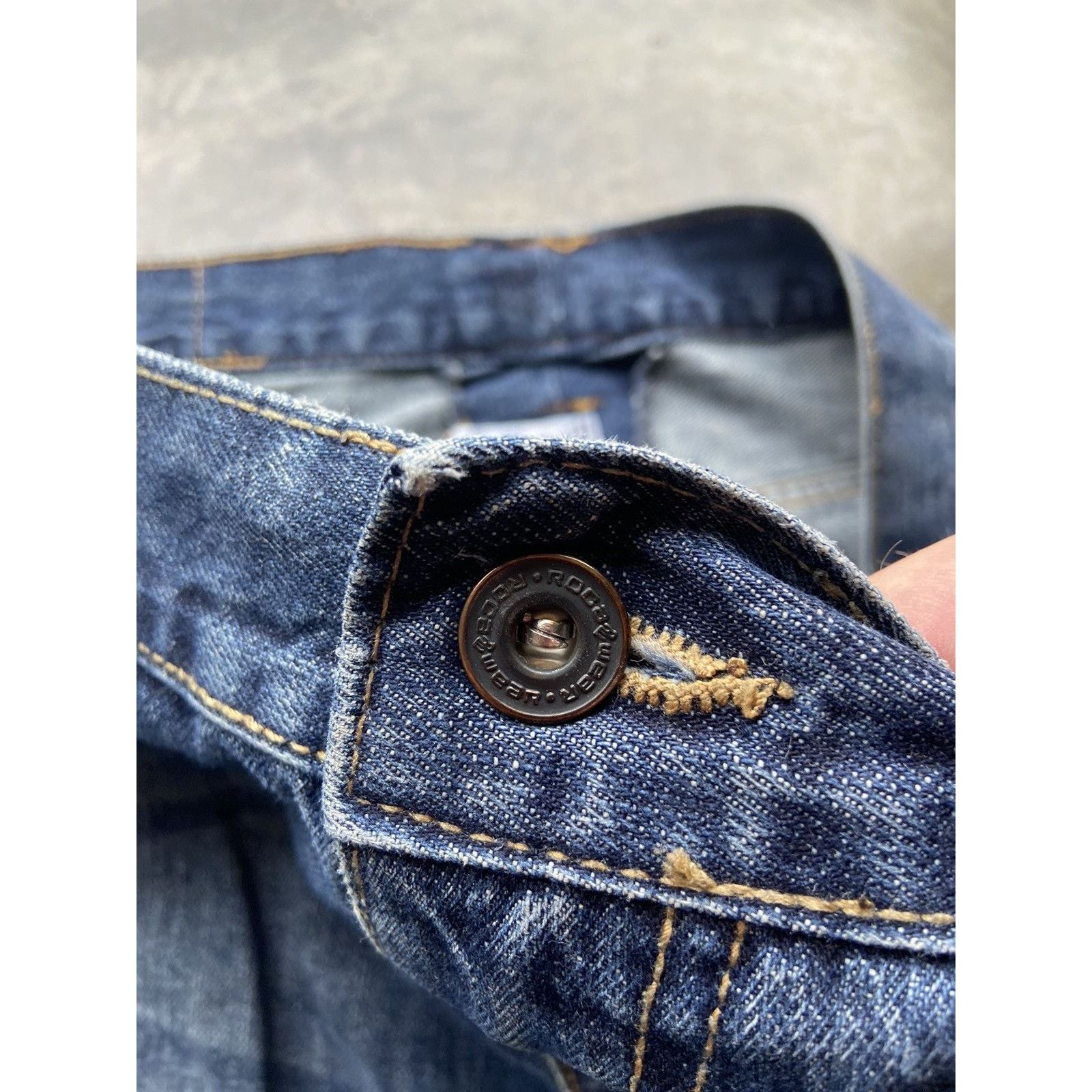 Japanese Brand × Rocawear × Vintage Crazy Vintage Faded Baggy Y2K Southpole Style Wide Leg Jeans Size US 42 / EU 58 - 4 Thumbnail