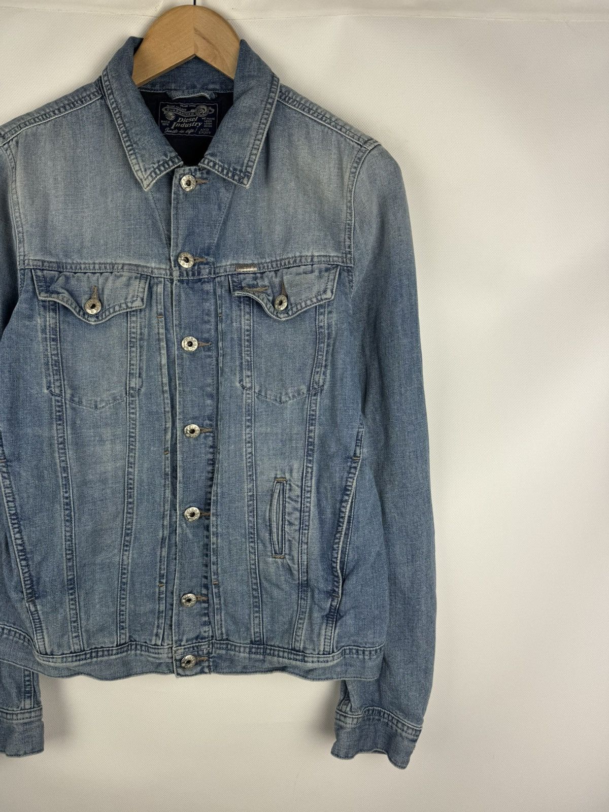 Diesel Diesel Men’s Y2K Denim Trucker Jacket Size M Size US M / EU 48-50 / 2 - 3 Thumbnail