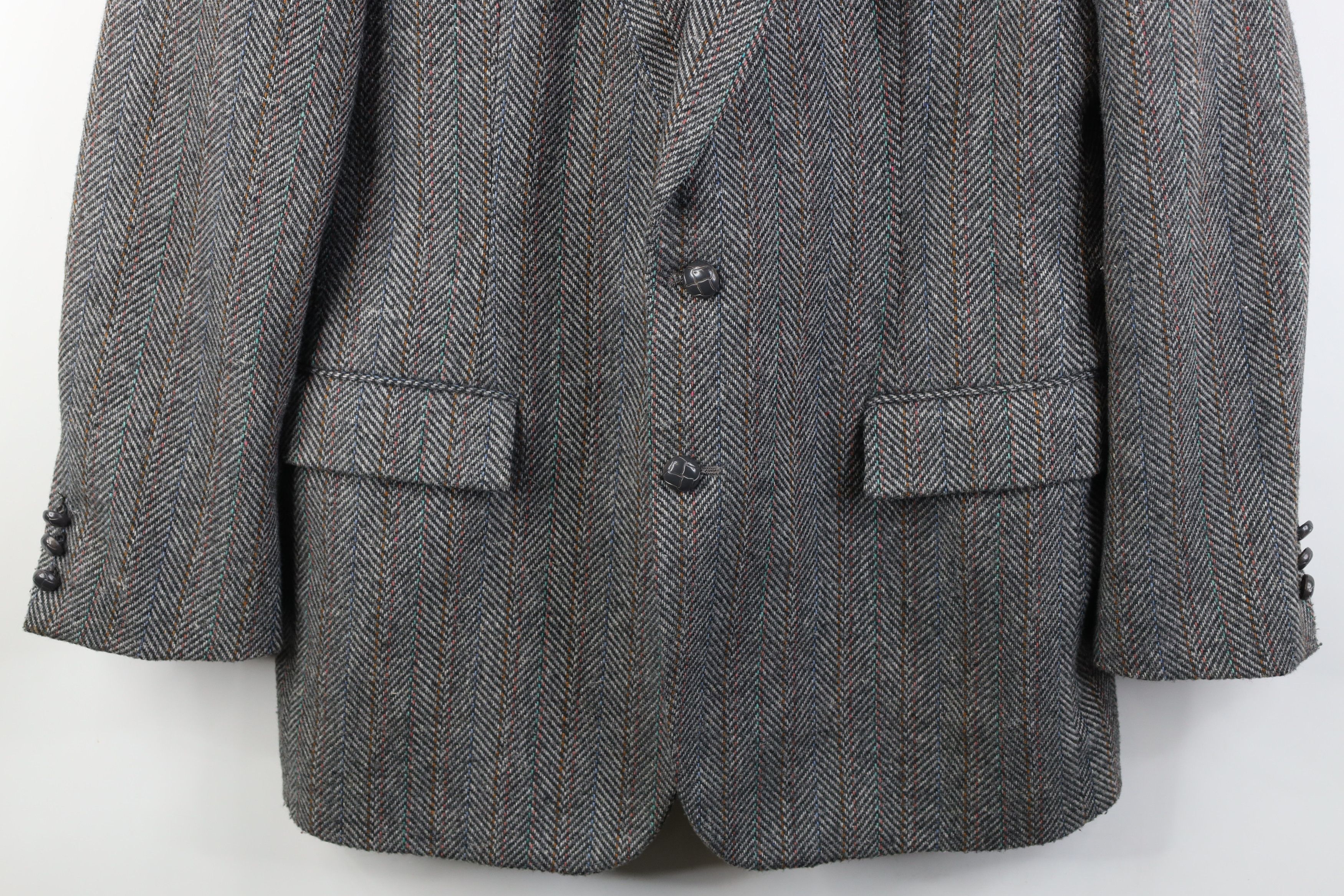 Vintage Vintage 90s Streetwear Herringbone Suit Coat Blazer Jacket Size US XXL / EU 58 / 5 - 3 Thumbnail