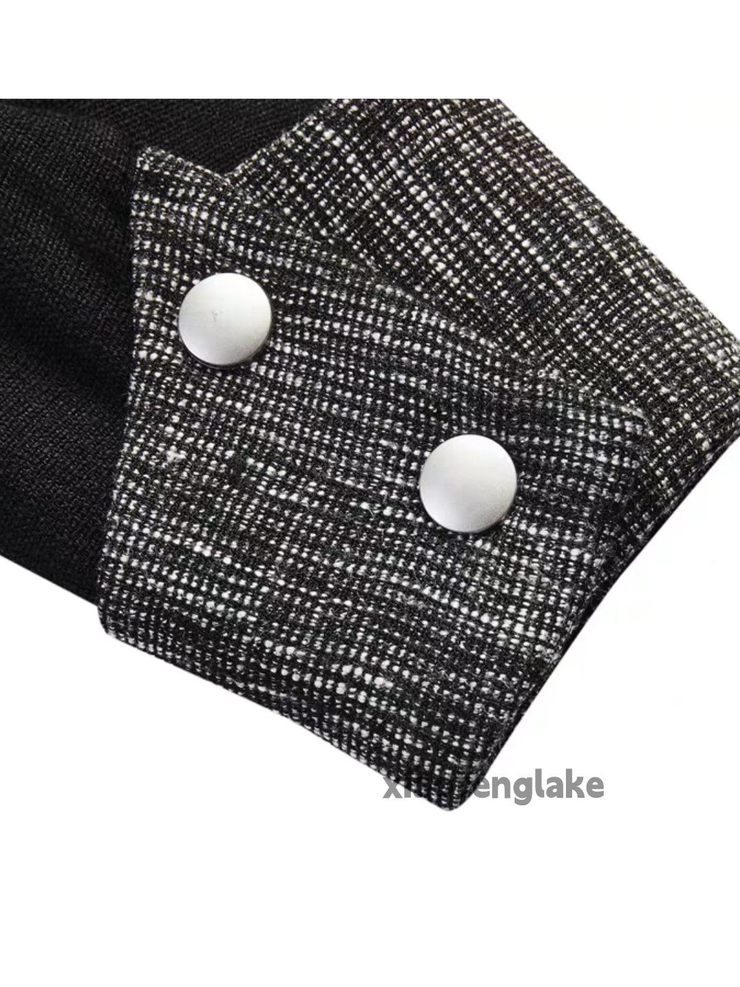 Utility punk yuppie patchwork button cleanfit jacket