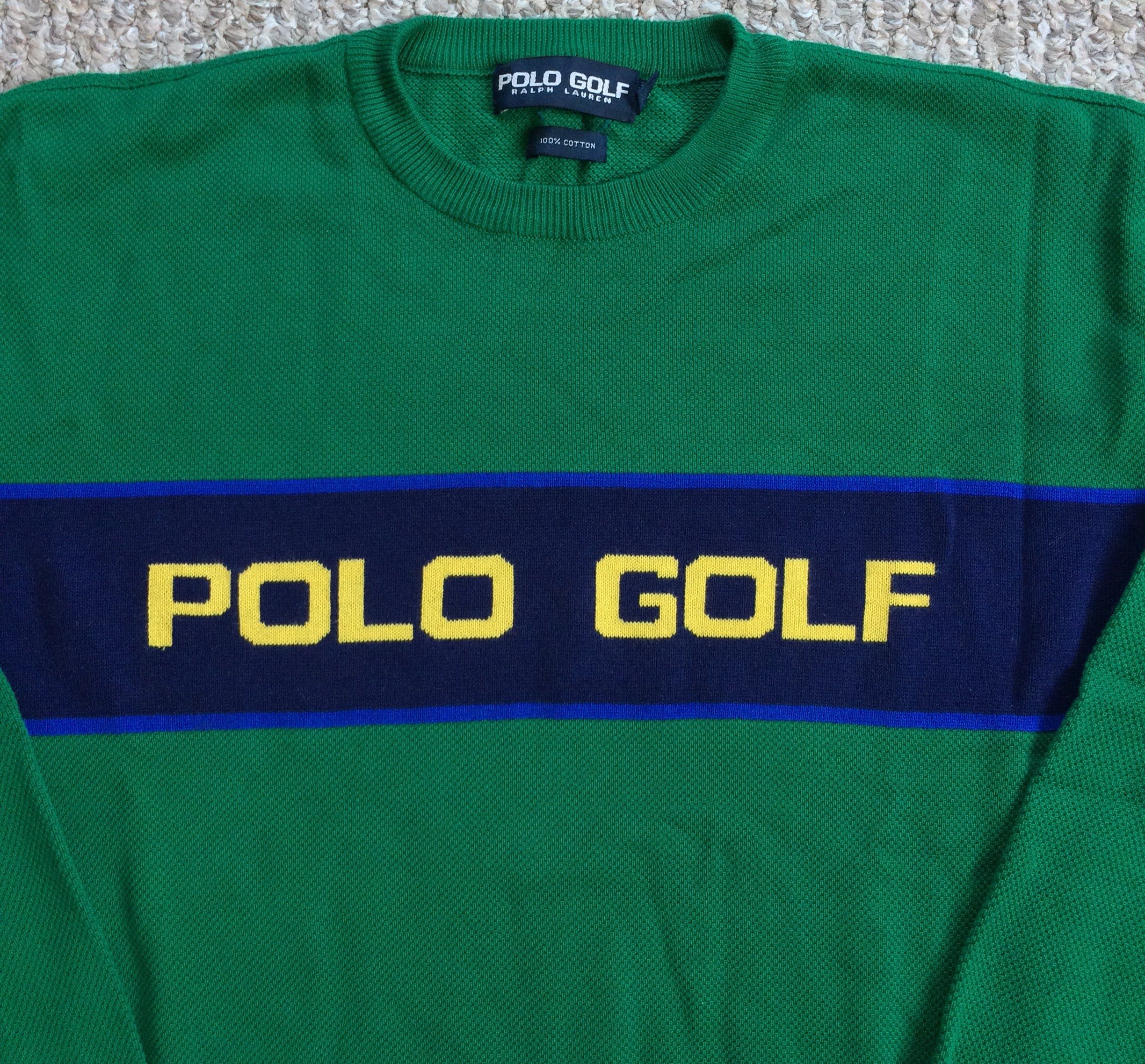Polo Ralph Lauren Vintage 90s Ralph Lauren Polo Golf Knit Sweater Size US L / EU 52-54 / 3 - 2 Thumbnail