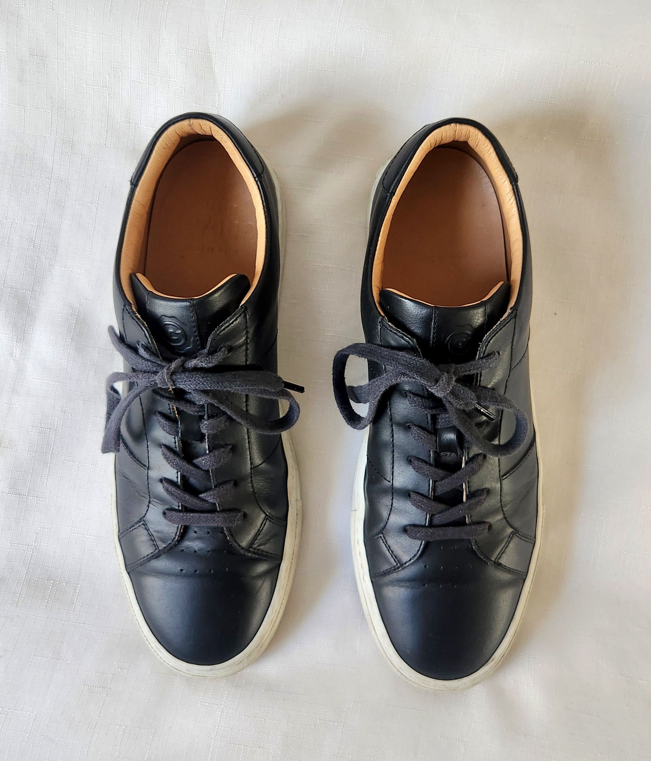 Greats Greats Brooklyn Royale NERO Black Leather Sneakers Size 10.5 Size US 10.5 / EU 43-44 - 4 Thumbnail