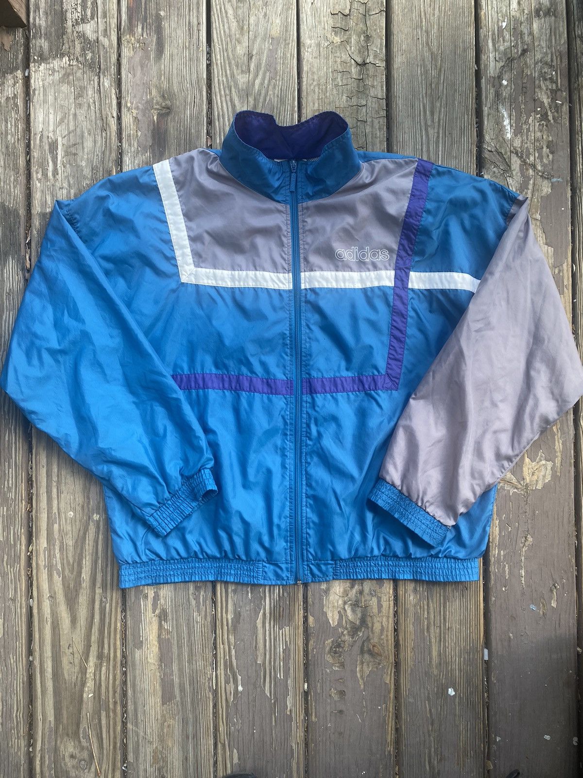 Adidas × Vintage Vintage Adidas WIndbreaker Size US L / EU 52-54 / 3 - 1 Thumbnail