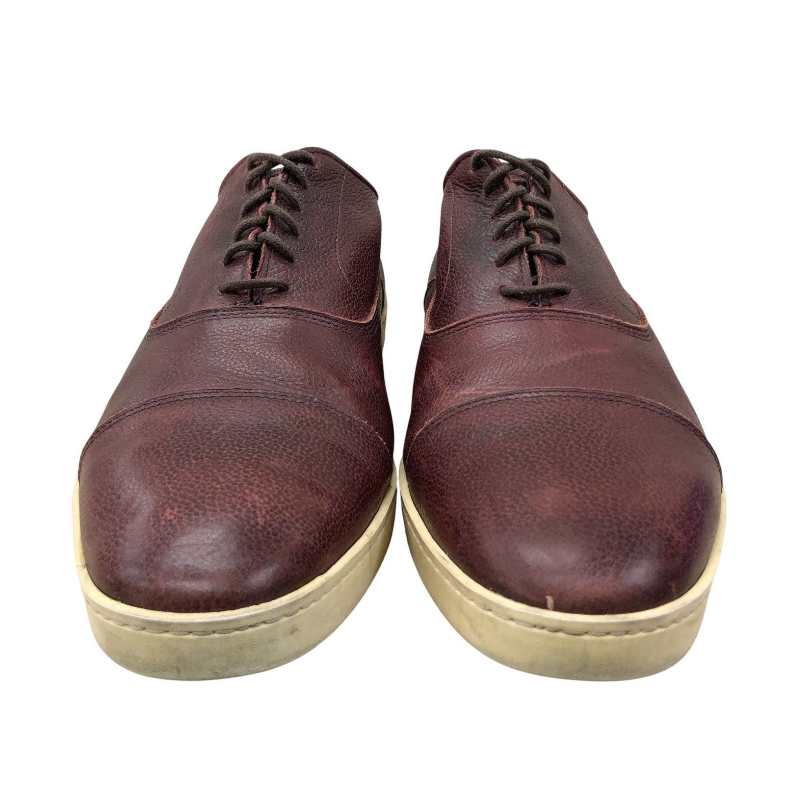 Allen Edmonds Allen Edmonds Shoes 10.5 D Brown Leather Cap Toe Sneakers Size US 10.5 / EU 43-44 - 7 Thumbnail
