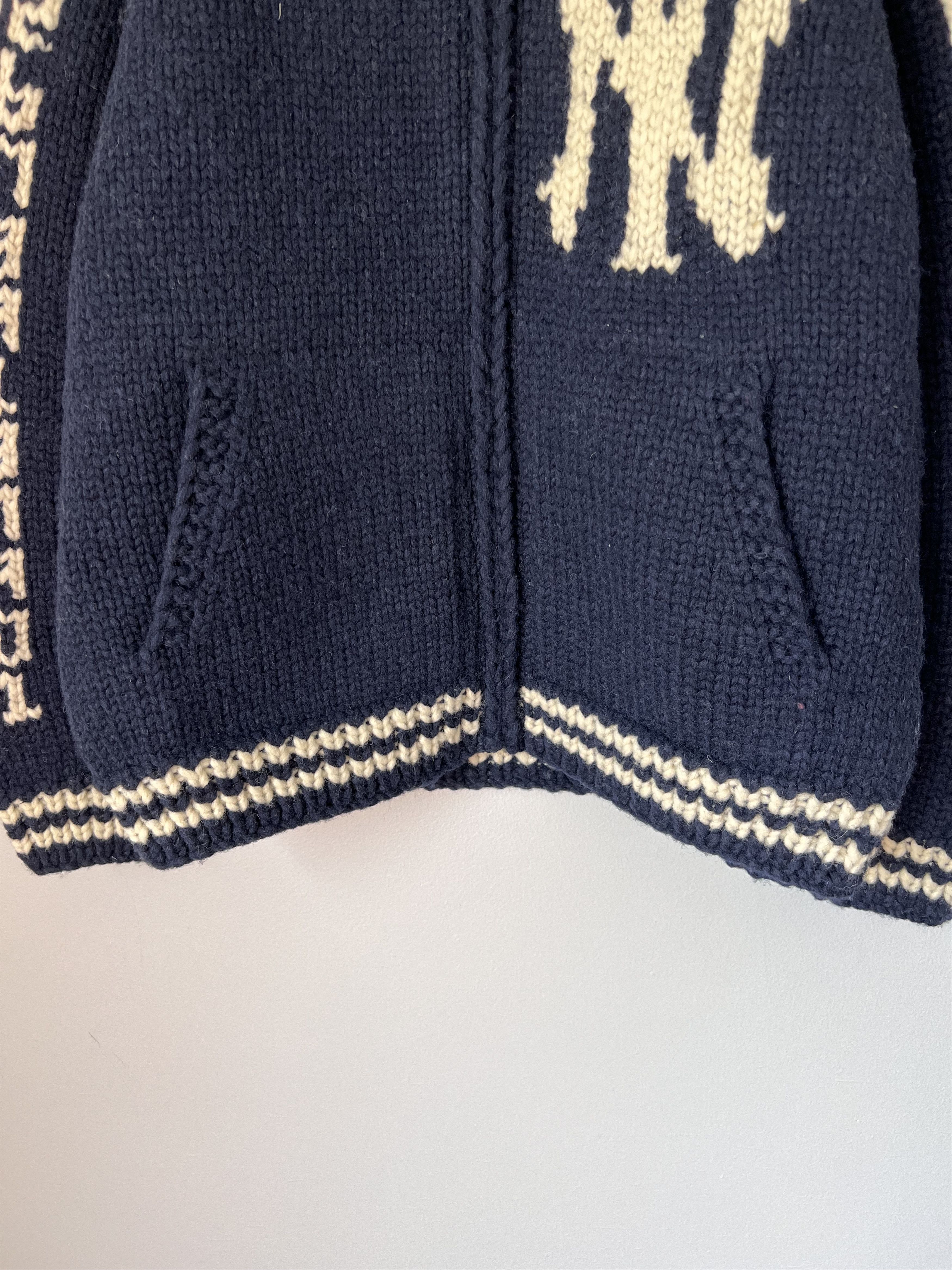 Aime Leon Dore Aime Leon Dore New York Yankees Hand Knit Sweater in Navy Size US L / EU 52-54 / 3 - 3 Thumbnail