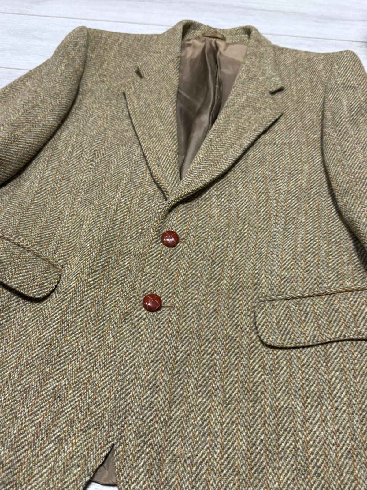 Harris Tweed Harris Tweed handwoven scotland blazer jacket wool tuxedo Size 42R - 7 Thumbnail