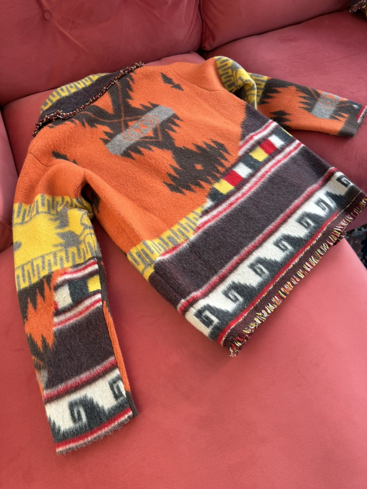 Alanui Alanui cashmere orange, brown, yellow, size M Size US M / EU 48-50 / 2 - 8 Thumbnail