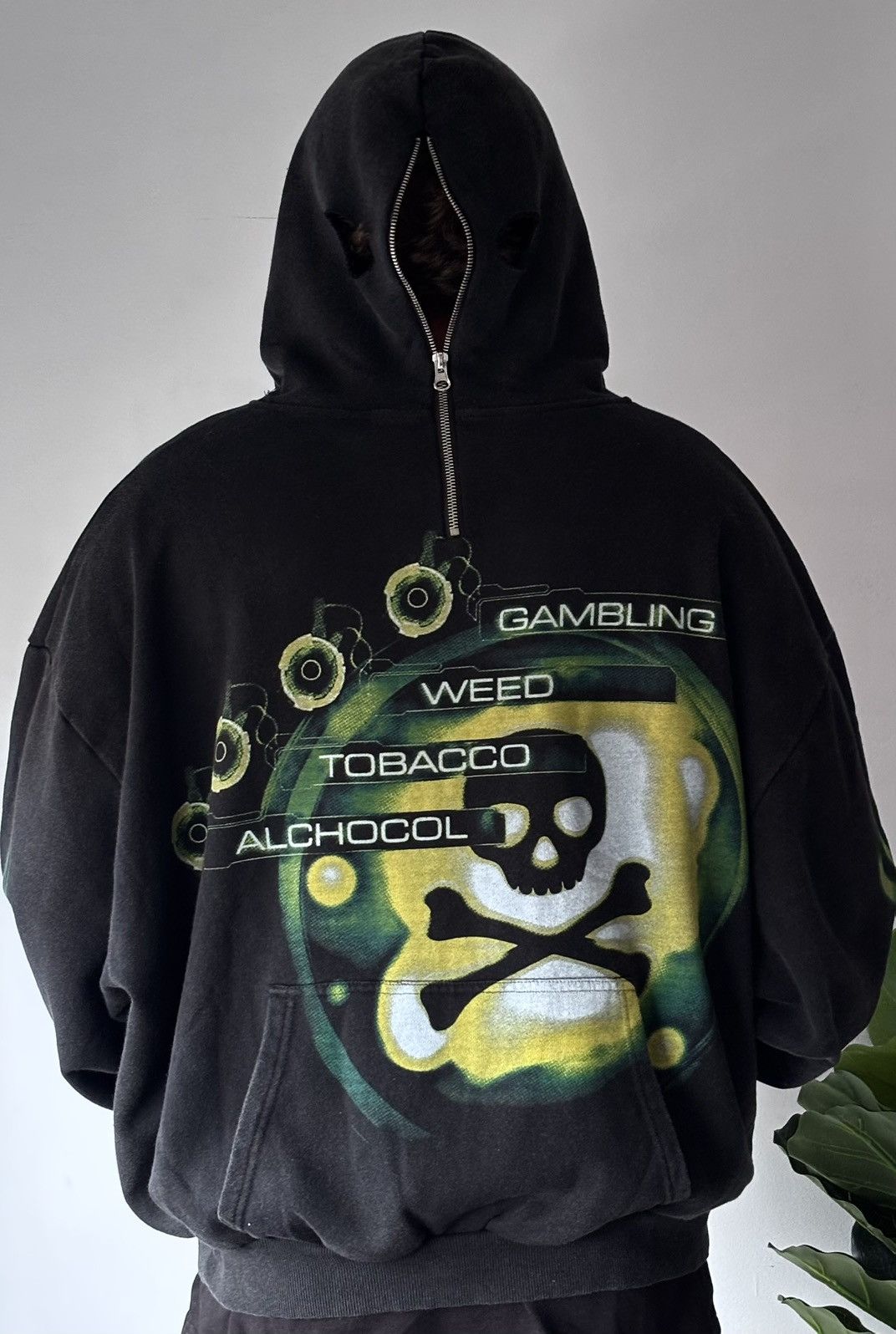 Haunted Starbucks XBOX 420 Washed Zip Hoodie Size US L / EU 52-54 / 3 - 9 Thumbnail