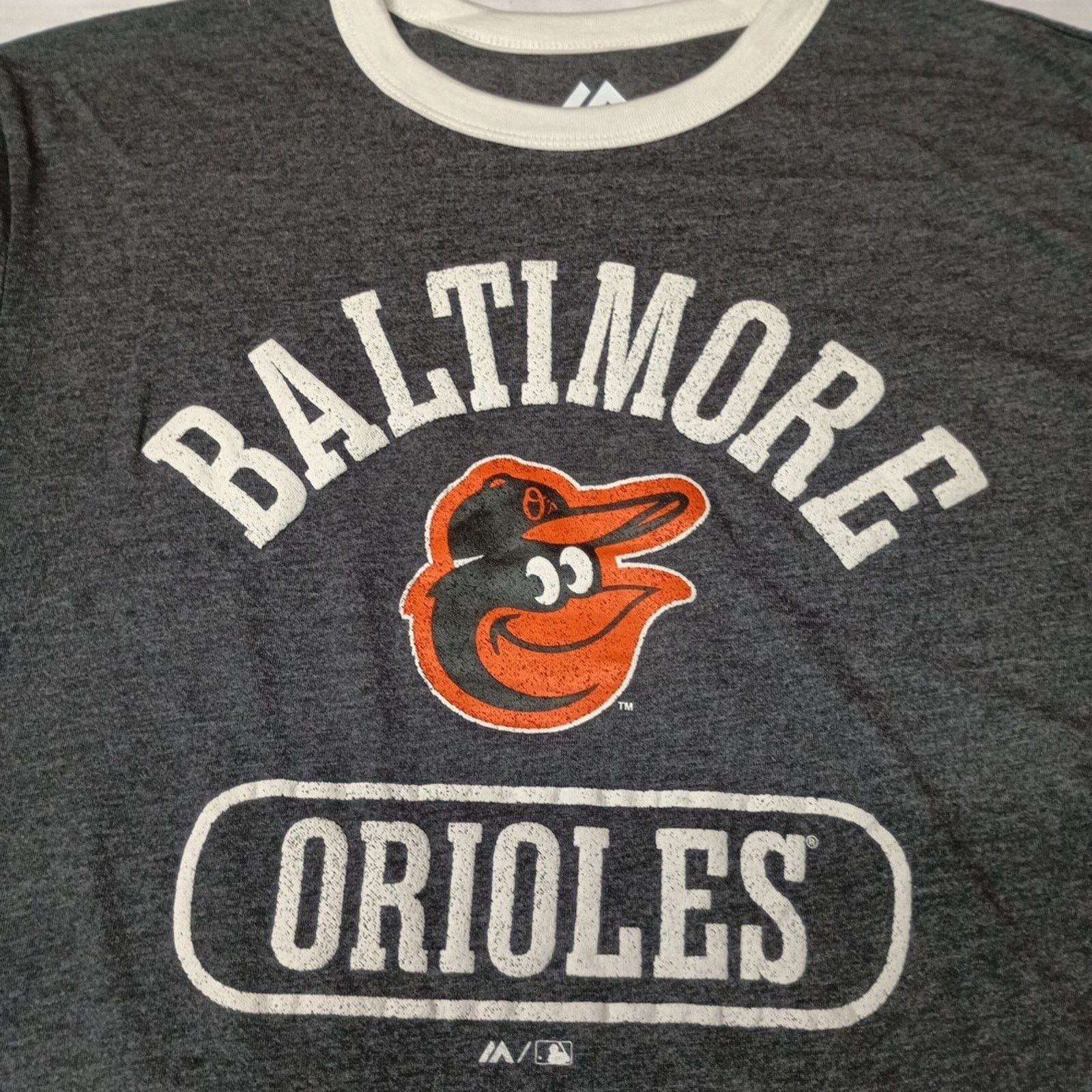 Majestic Majestic Baltimore Orioles T-Shirt Men's M Gray MLB Baseball Size US M / EU 48-50 / 2 - 2 Thumbnail