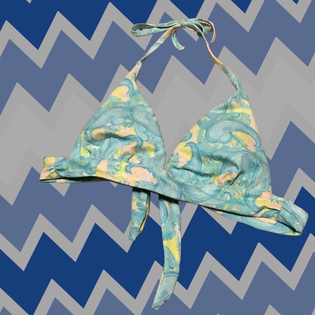 Victoria's Secret Victoria's Secret Womens Medium Paisley Bikini Bathing Suit Top Halter Size M / US 6-8 / IT 42-44 - 1 Thumbnail