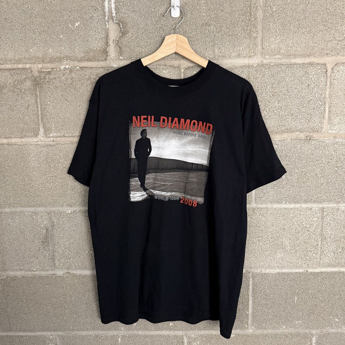 Anvil Anvil Neil Diamond Home Before Dark Black T-Shirt Mens Large Size US L / EU 52-54 / 3 - 1 Thumbnail