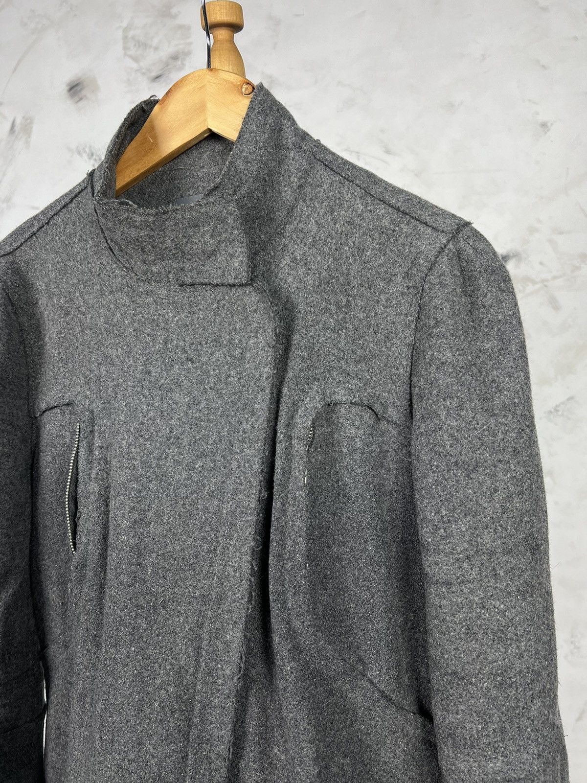 Armani Vintage Armani Exchange Wool Trench Coat Jacket Size M - L Size L / US 10 / IT 46 - 4 Thumbnail