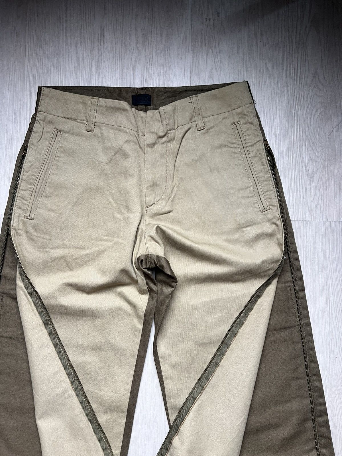 Dolce & Gabbana 2000s Dolce Gabbana Side Zip Two Tone Utility Pants 6 Pocket Size US 30 / EU 46 - 5 Thumbnail