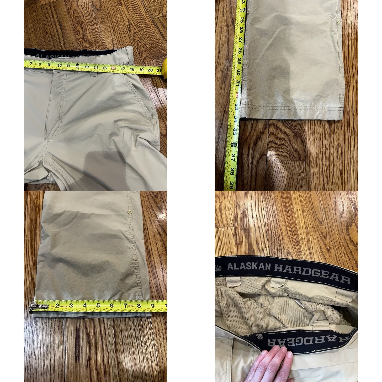 CO Alaskan Hardgear Duluth Trading Co Mens 36x34 Khaki Tan Outdoor Hiking Pants Size US 36 / EU 52 - 10 Thumbnail