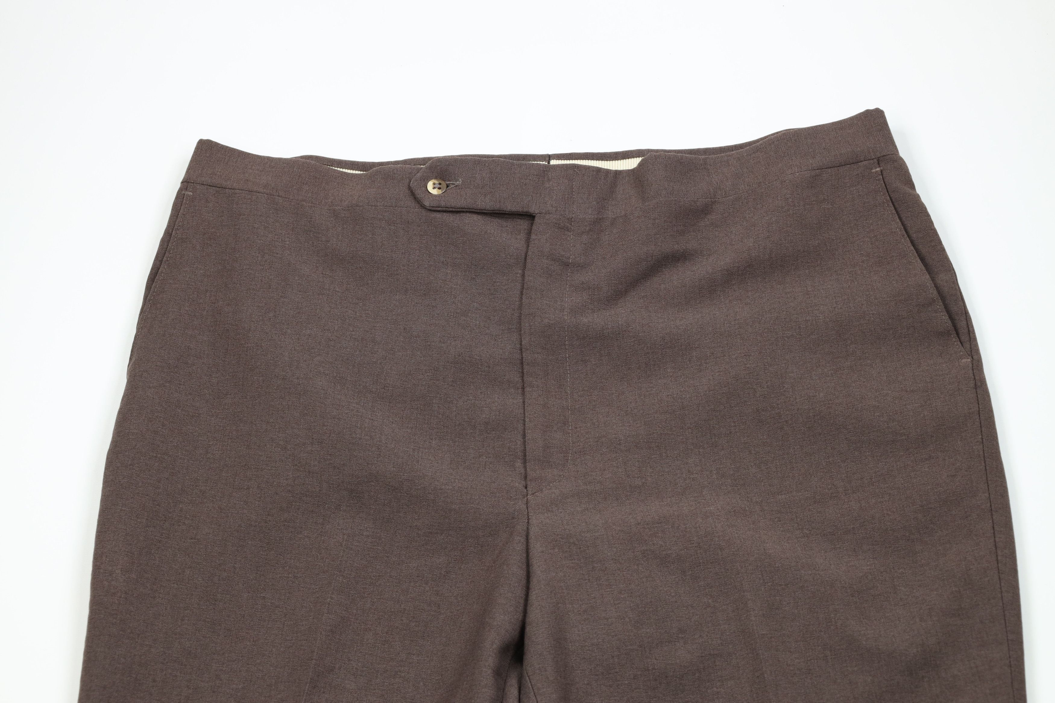 Vintage Vintage 70s Streetwear Flared Wide Leg Chino Pants Brown USA Size US 42 / EU 58 - 2 Thumbnail
