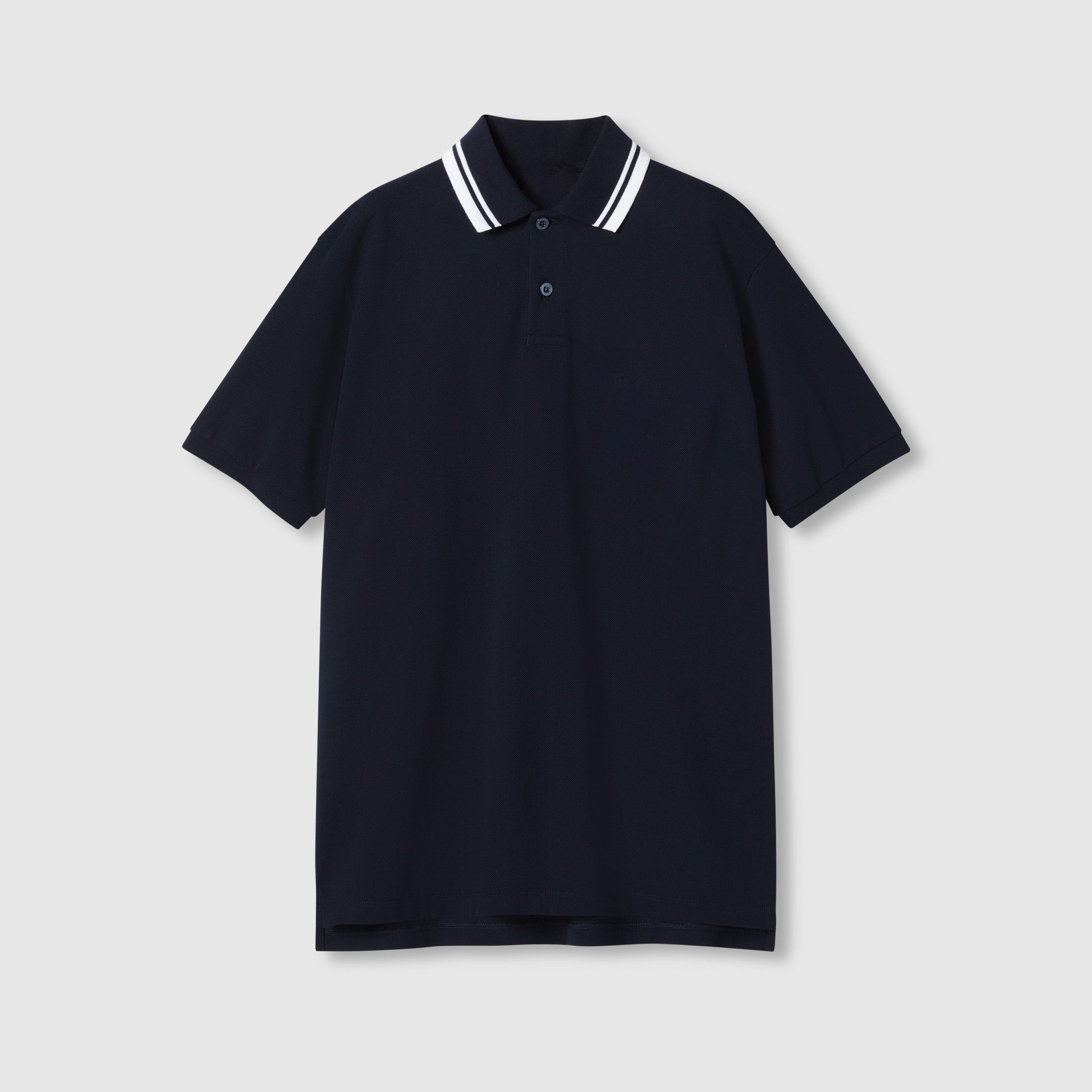 Designer Basic Black Polo Shirt for Men, Short Sleeve Collared Tee Size US M / EU 48-50 / 2 - 3 Thumbnail