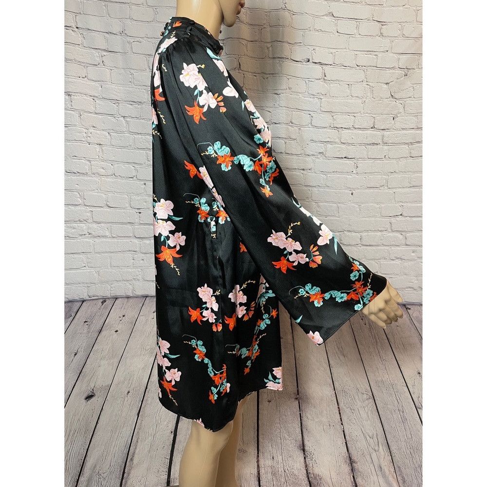River Island River Island Floral Black Mini Dress Size 4 Size S / US 4 / IT 40 - 4 Thumbnail