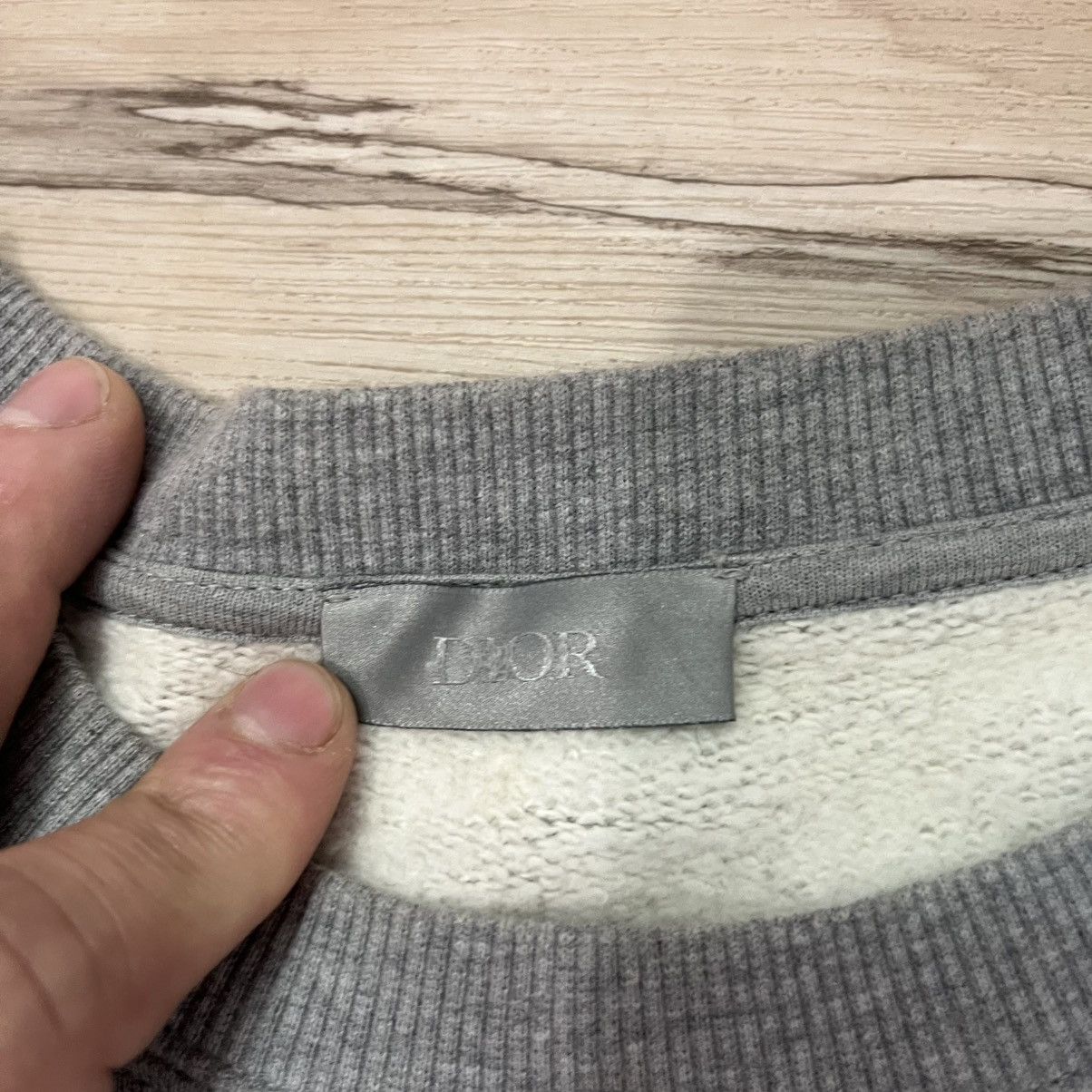 Dior Dior CD Icon Cotton Emblem Gray Pullover Sweatshirt Large Size L / US 10 / IT 46 - 3 Thumbnail