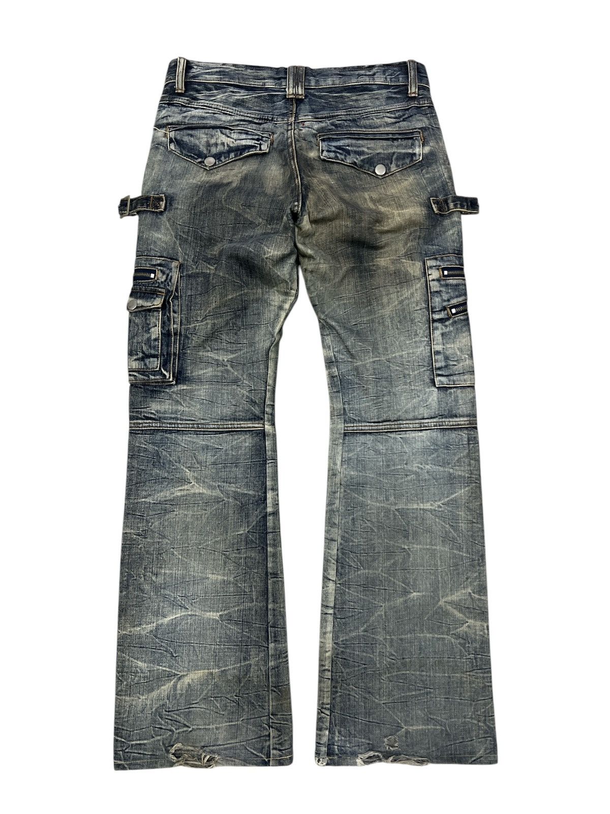 If Six Was Nine FLARED🔥SEMANTICS DESIGN DISTRESSED PANT Size US 32 / EU 48 - 8 Thumbnail