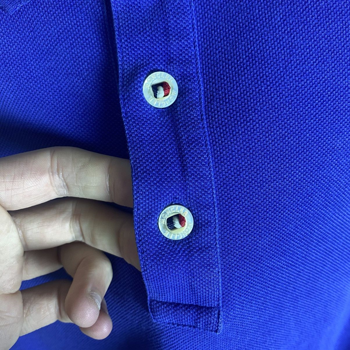 Moncler Polo Moncler Maglia T-shirt Vintage Size M Blue Size US M / EU 48-50 / 2 - 5 Thumbnail