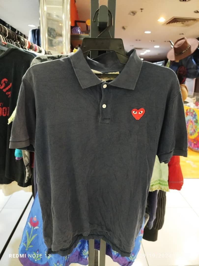 Comme des Garcons × Japanese Brand × Vintage CDG polo tee Size US M / EU 48-50 / 2 - 1 Thumbnail
