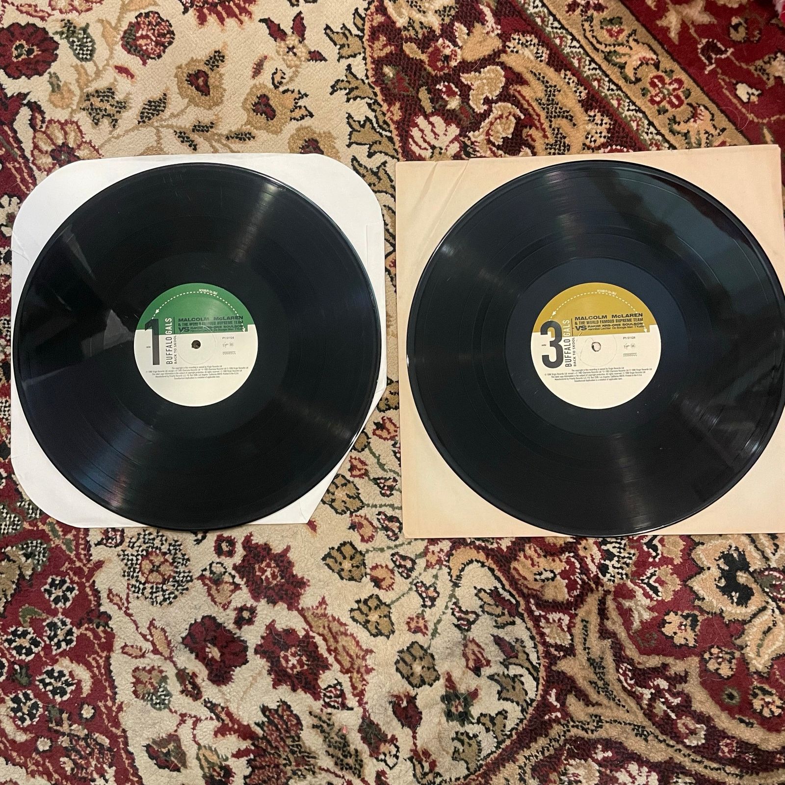 INTENTIONALLY BLANK Malcolm McLaren & Buffalo Gals - Back To Skool 2xLP hip hop Size ONE SIZE - 3 Thumbnail