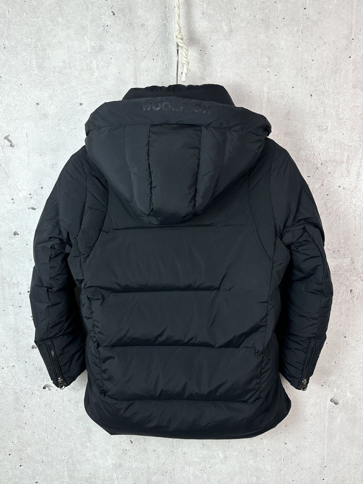 Woolrich Woolen Mills Woolrich Black Puffer Down Zipper Women’s Hooded Jacket Size XS / US 0-2 / IT 36-38 - 12 Thumbnail