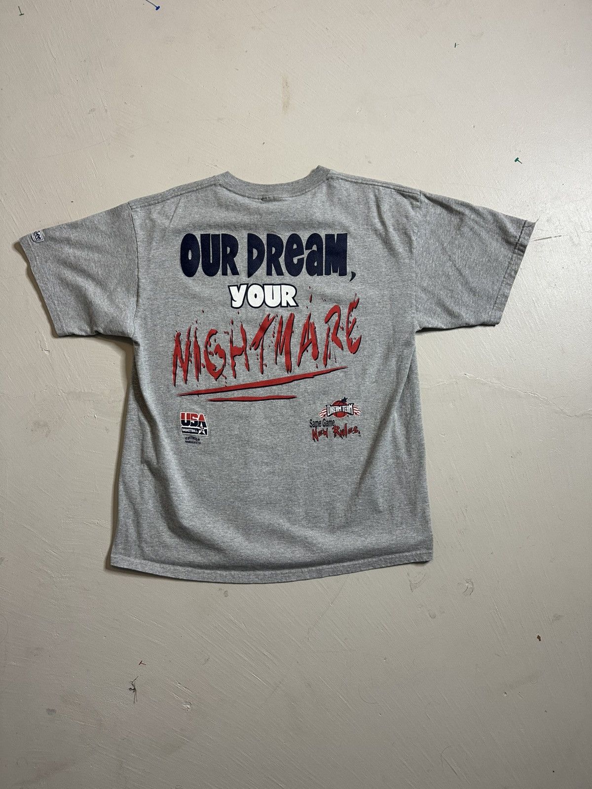 Vintage Vintage 90s NBA Olympic Dream Team T Shirt Size US XL / EU 56 / 4 - 6 Thumbnail