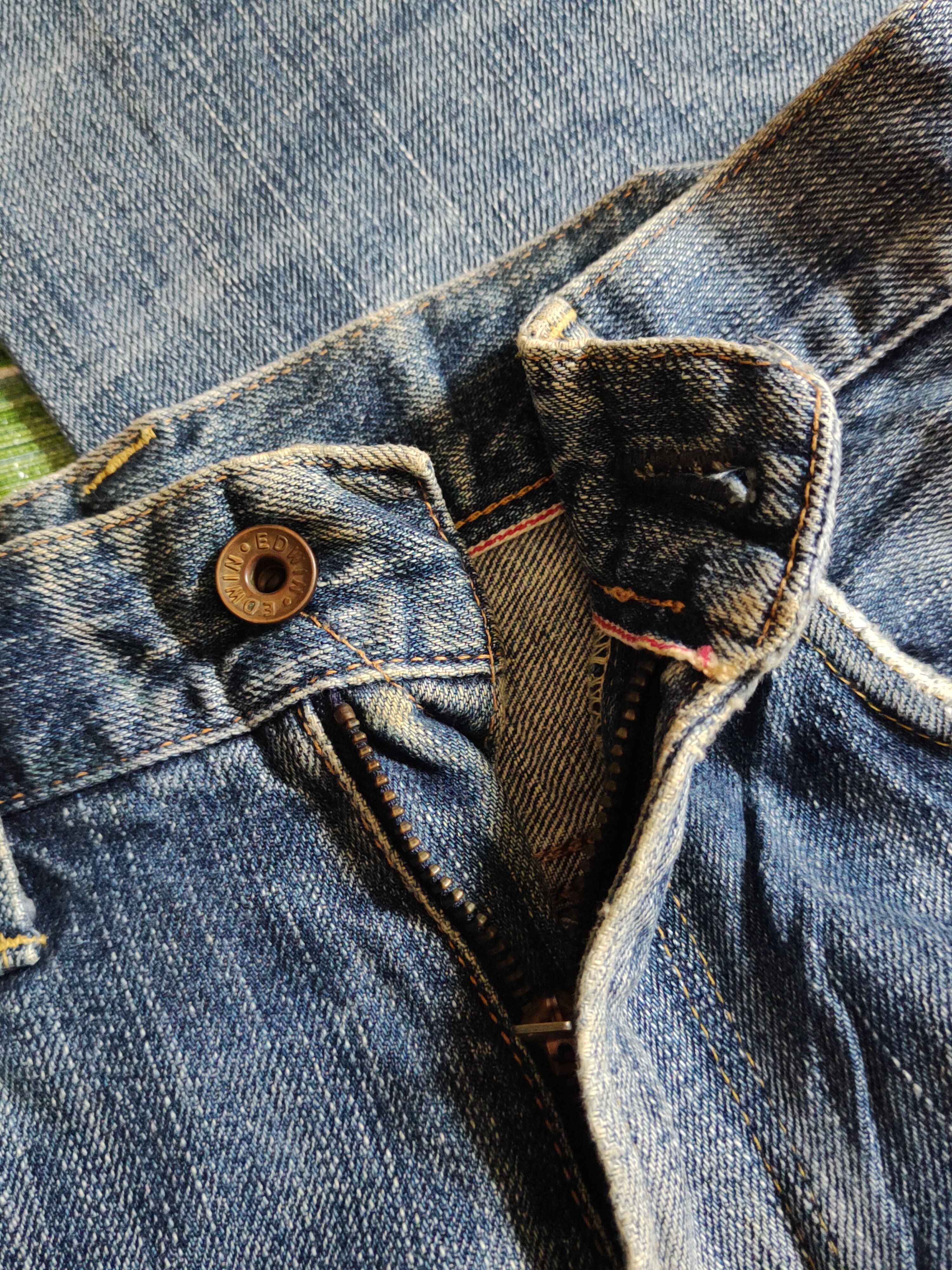 Edwin Edwin Blue Faded Distressed Ripped Jeans #S2333 Size US 28 / EU 44 - 15 Thumbnail