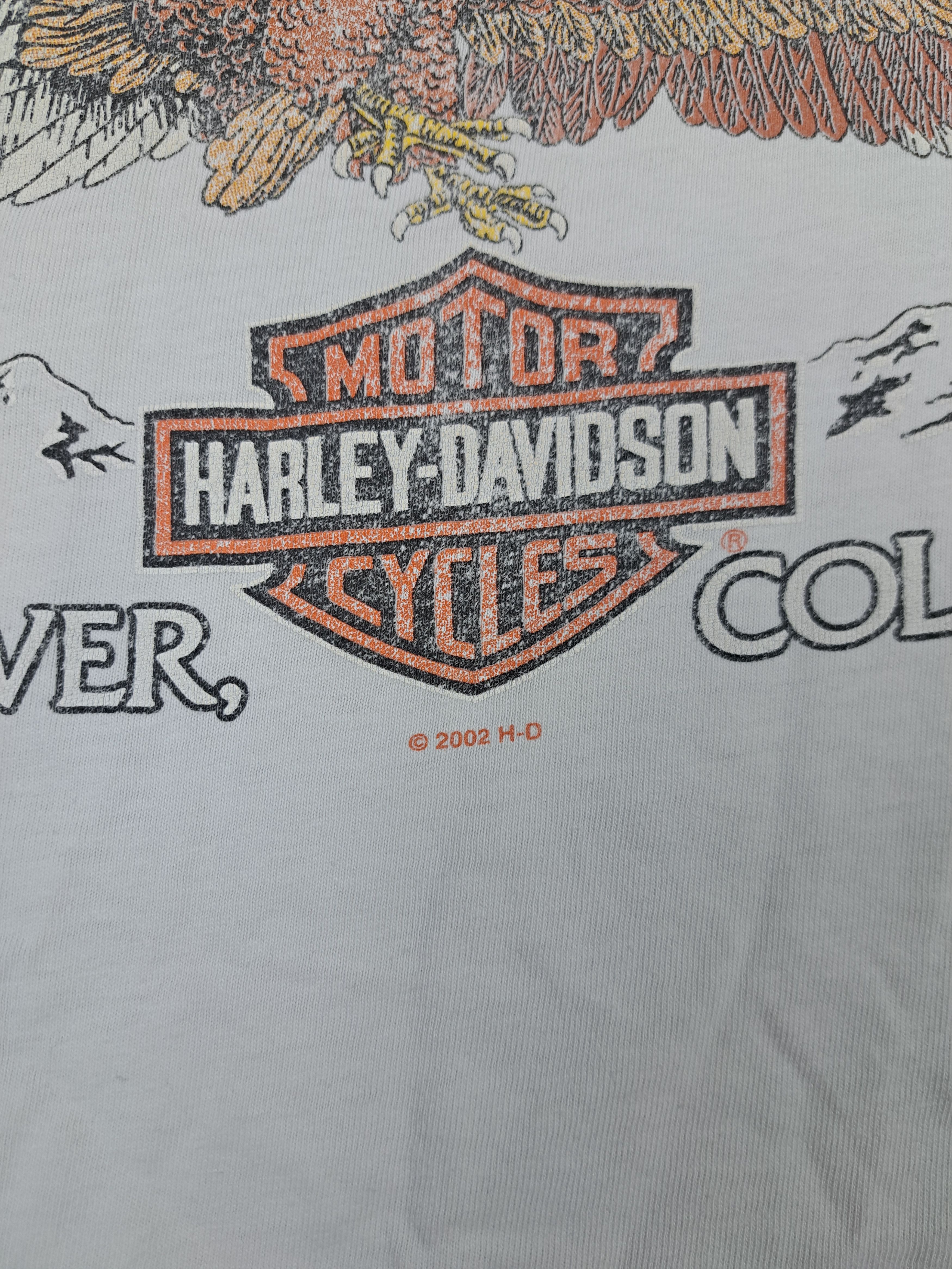 Harley Davidson Vintage 2002 Harley Davidson Eagle Freedom Tee Motorcycle Size US XL / EU 56 / 4 - 5 Thumbnail