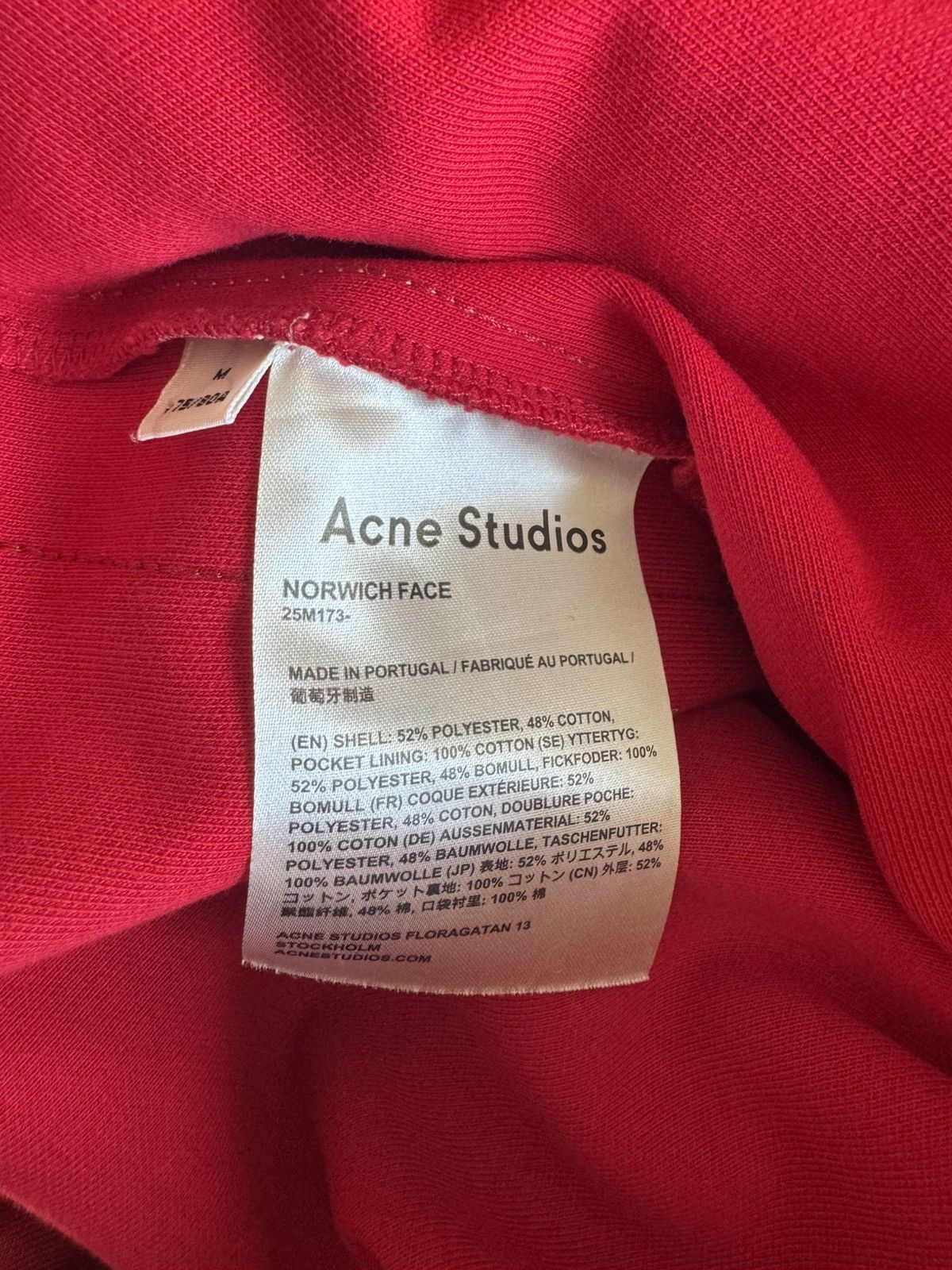 Acne Studios Acne Studios Norwich Face - Red / Multi Color - Size Medium Size US 32 / EU 48 - 5 Thumbnail
