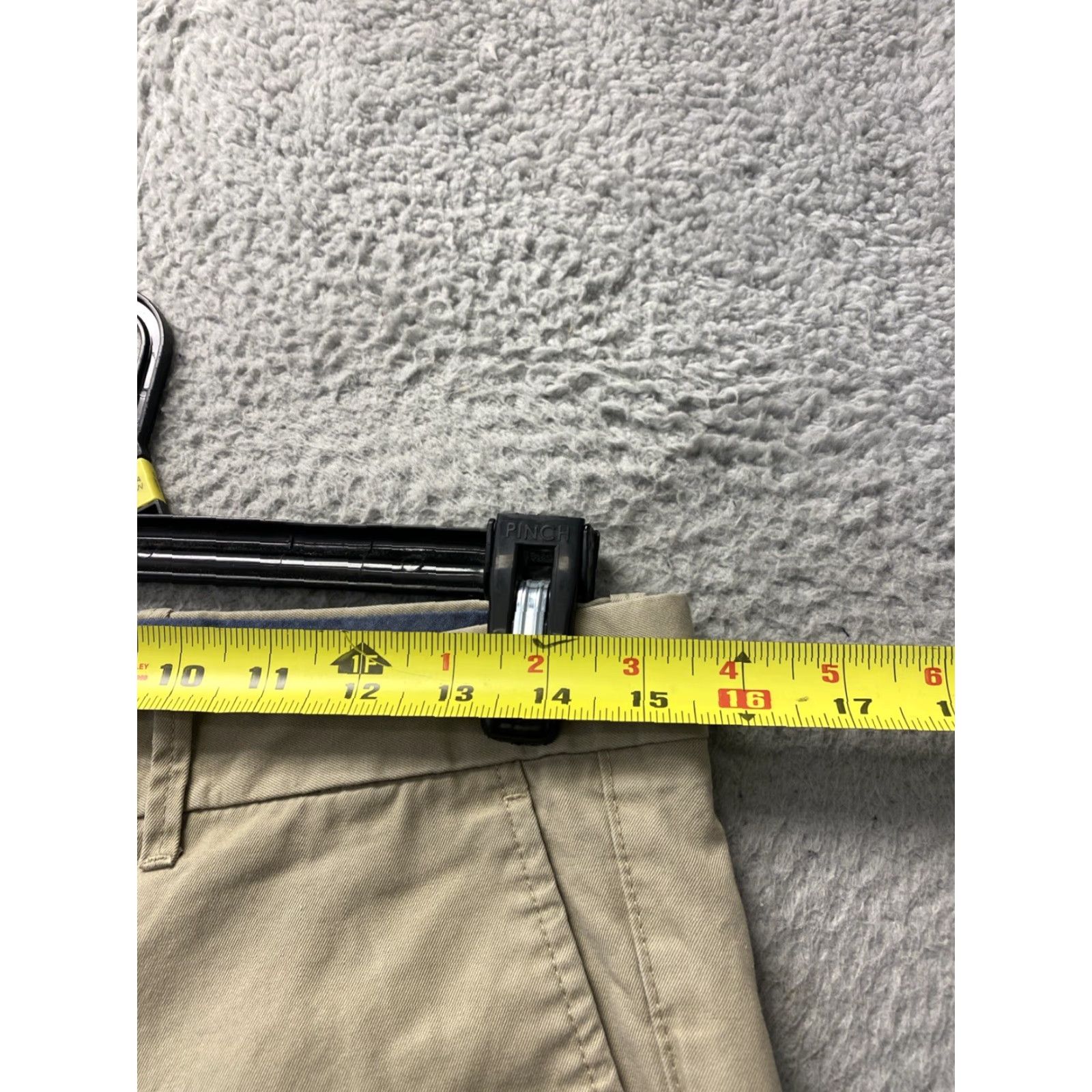 Gap GAP Men's Khaki Chino Pants Trousers 30x30 Slim Flat Front Cotton Blend Spandex Pocket Logo Button Zip Khaki" Size US 30 / EU 46 - 4 Thumbnail