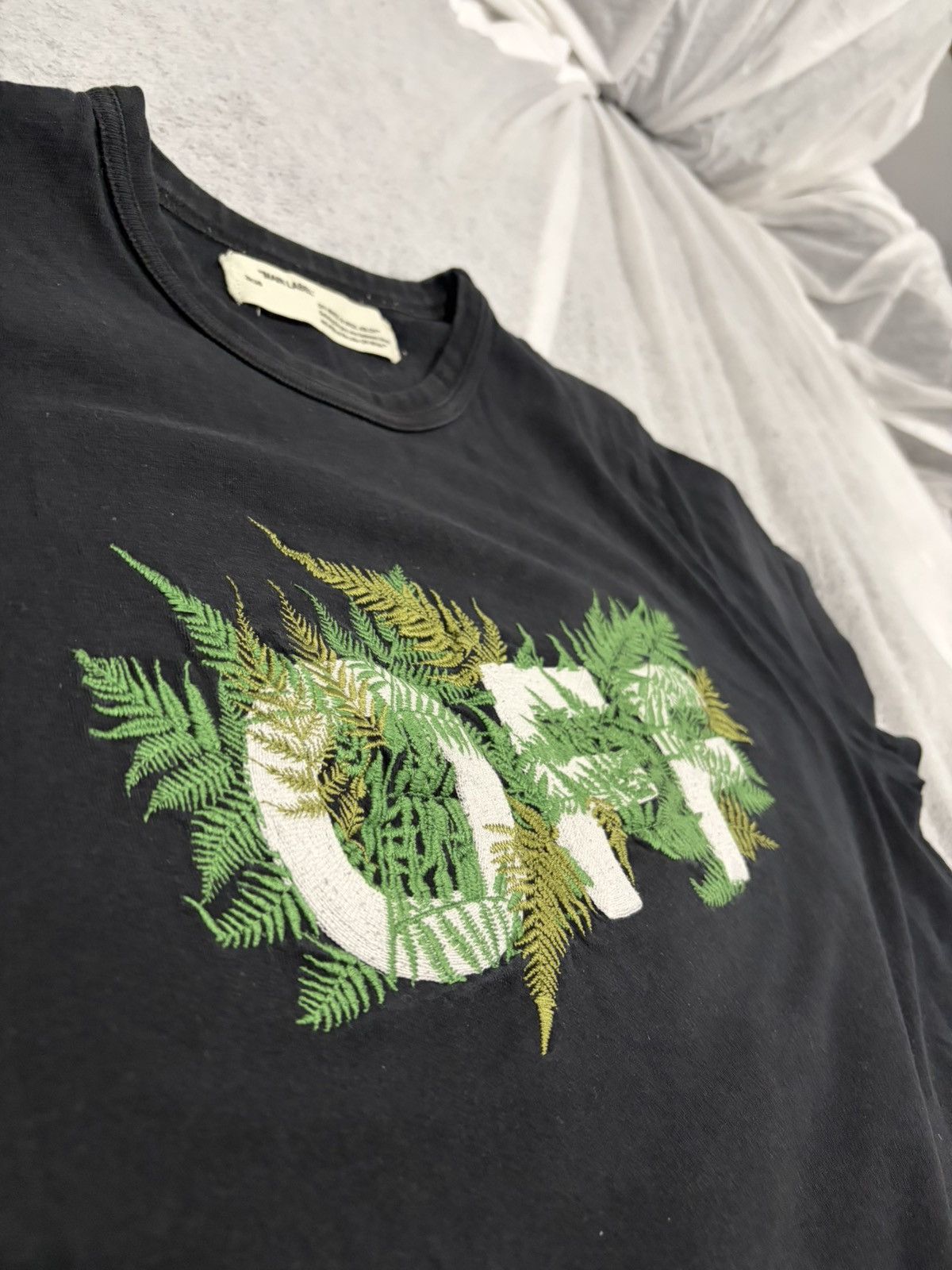 Off-White Off White Ferns Embroidered T Shirt Size US S / EU 44-46 / 1 - 2 Thumbnail