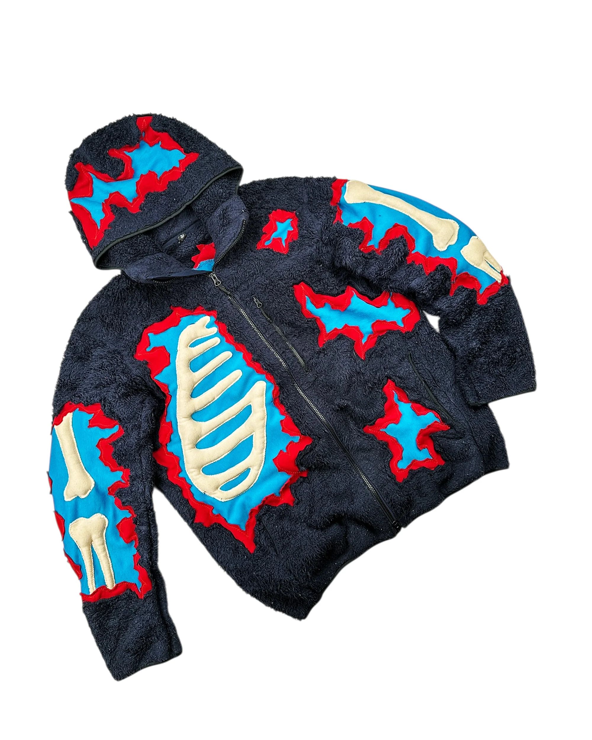 Japanese Brand Re-worked 1 of 1 Bone Puffy Deep Sherpa Jacket Size XL Size US XL / EU 56 / 4 - 9 Thumbnail