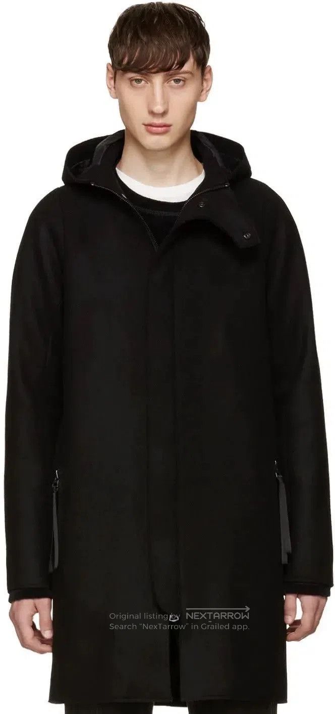 Acne Studios Acne Studios Black Hooded Wool Coat Size US S / EU 44-46 / 1 - 6 Thumbnail