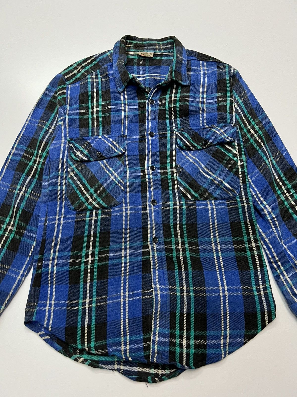 FiveBrother VINTAGE FIVE BROTHER FLANNEL SHIRT Size US XL / EU 56 / 4 - 4 Thumbnail