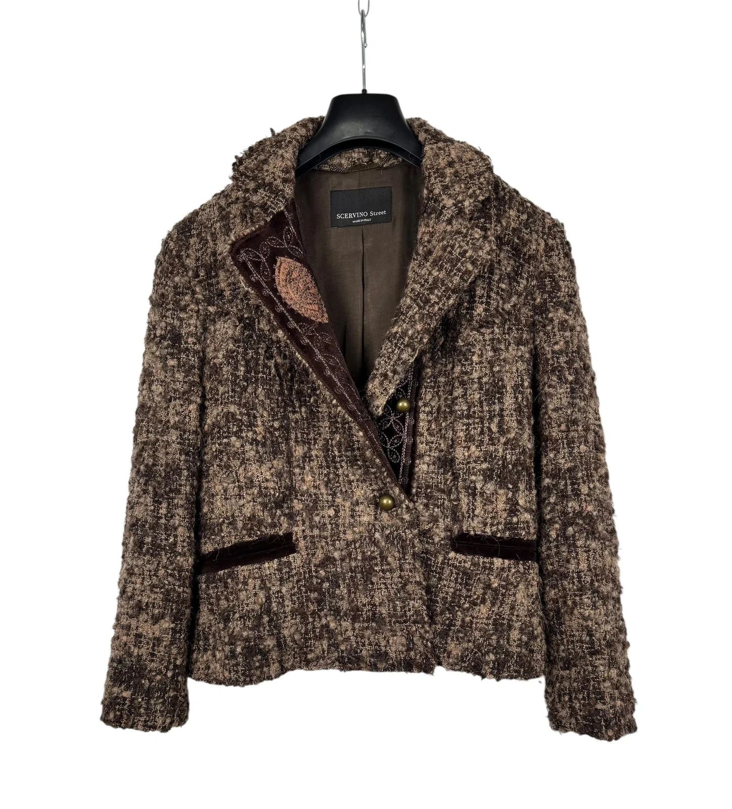 Ermanno Scervino Scervino Street Wool Alpaca Tweed Jacket size I42 US8 Size M / US 6-8 / IT 42-44 - 13 Thumbnail