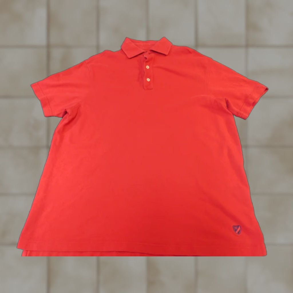 Cremieux Cremieux Polo Shirt Mens Large Red Classic Collared Short Sleeve Golf Breathable 100% Cotton Logo Size US L / EU 52-54 / 3 - 1 Thumbnail