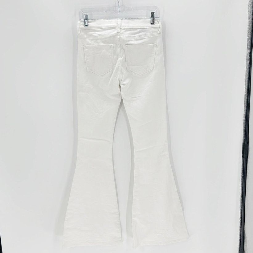 Express Express mid rise bell flare white jeans size 2 western NFR Size 26" / US 2 / IT 38 - 2 Thumbnail