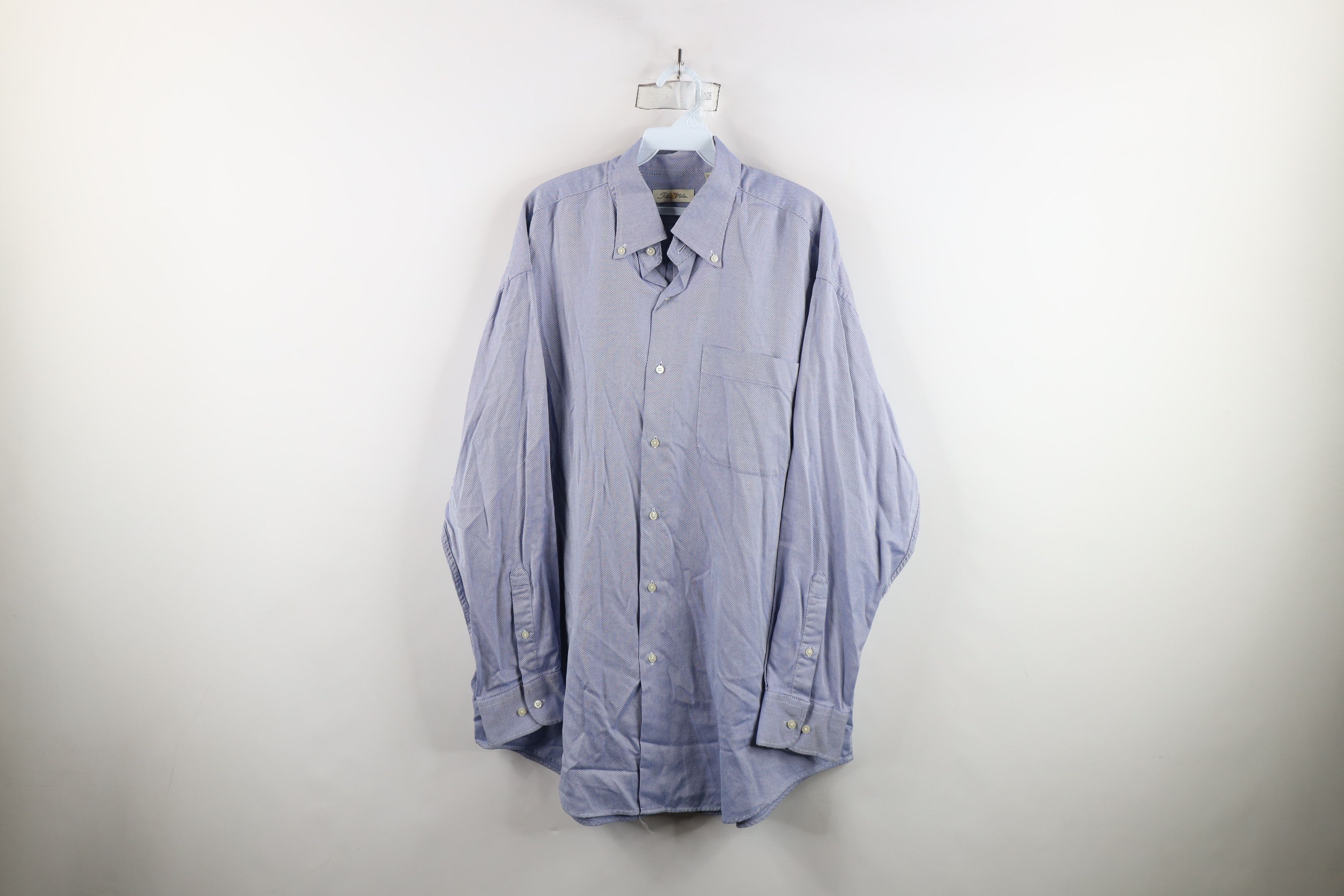 Peter Millar × Vintage Peter Millar Heavyweight Oxford Button Down Shirt Blue Size US XL / EU 56 / 4 - 1 Thumbnail