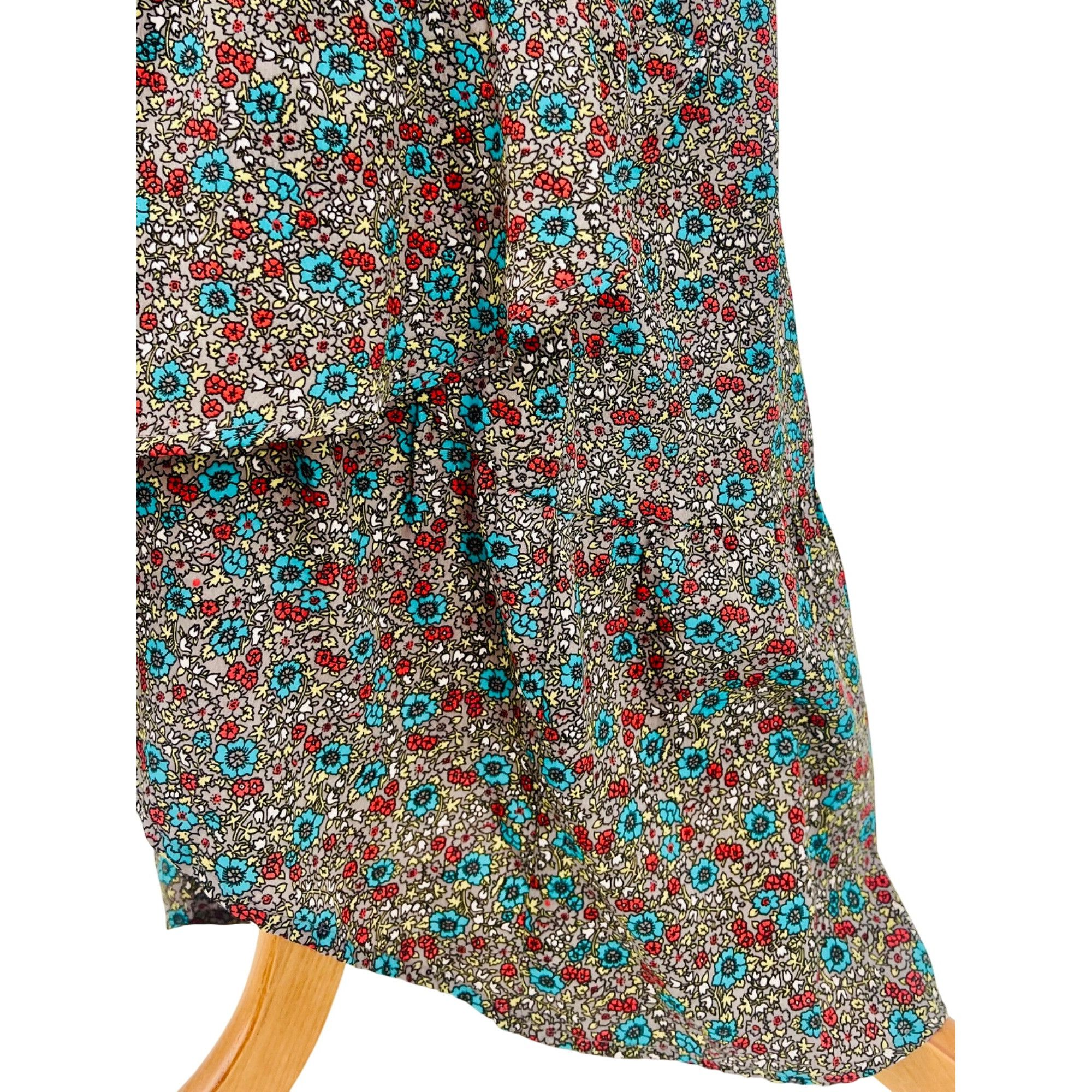 Billabong VTG Billabong Floral Strappy Back Maxi Dress | Coastal Boho Size L / US 10 / IT 46 - 12 Thumbnail