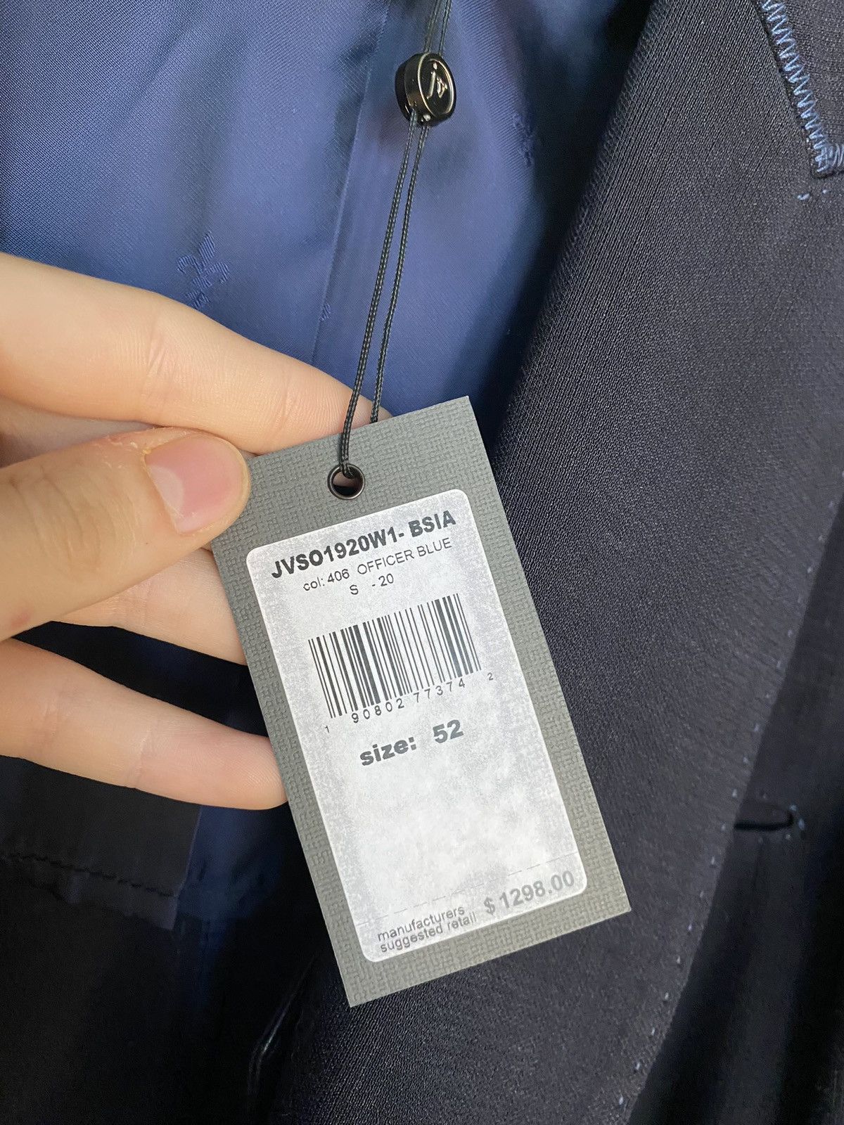 John Varvatos John Varvatos Runway Blazer Officer Blue Size 52S - 3 Thumbnail