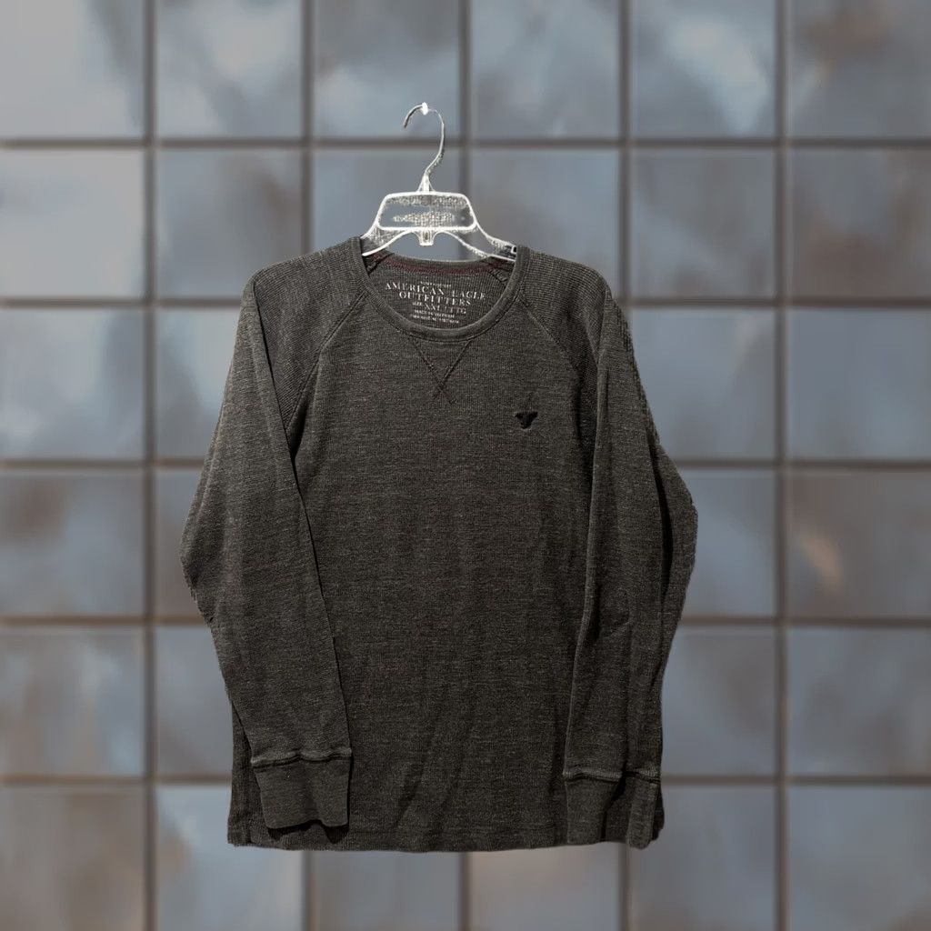 American Eagle Outfitters VINTAGE American Eagle Gray Long Sleeve Thermal Men's 2XL Y2K HTF Size US XXL / EU 58 / 5 - 1 Thumbnail