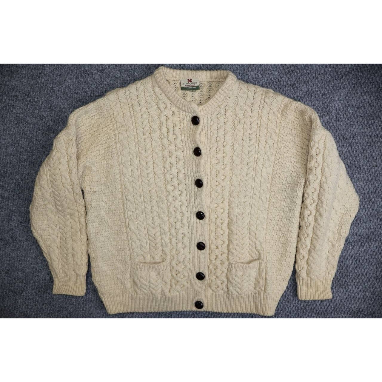 Carraig Donn Carraig Donn Women's Sweater Large Cableknit Chunky Size L / US 10 / IT 46 - 5 Thumbnail