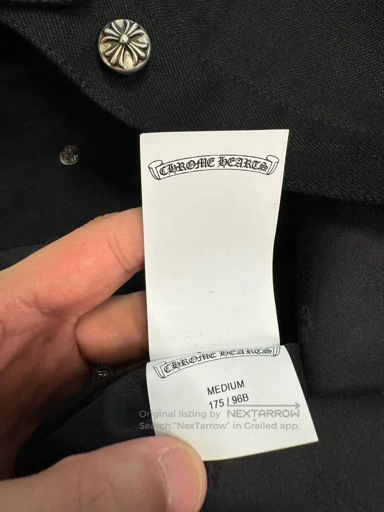Chrome Hearts Chrome Hearts Black Flame Denim Jacket. Size US M / EU 48-50 / 2 - 7 Thumbnail