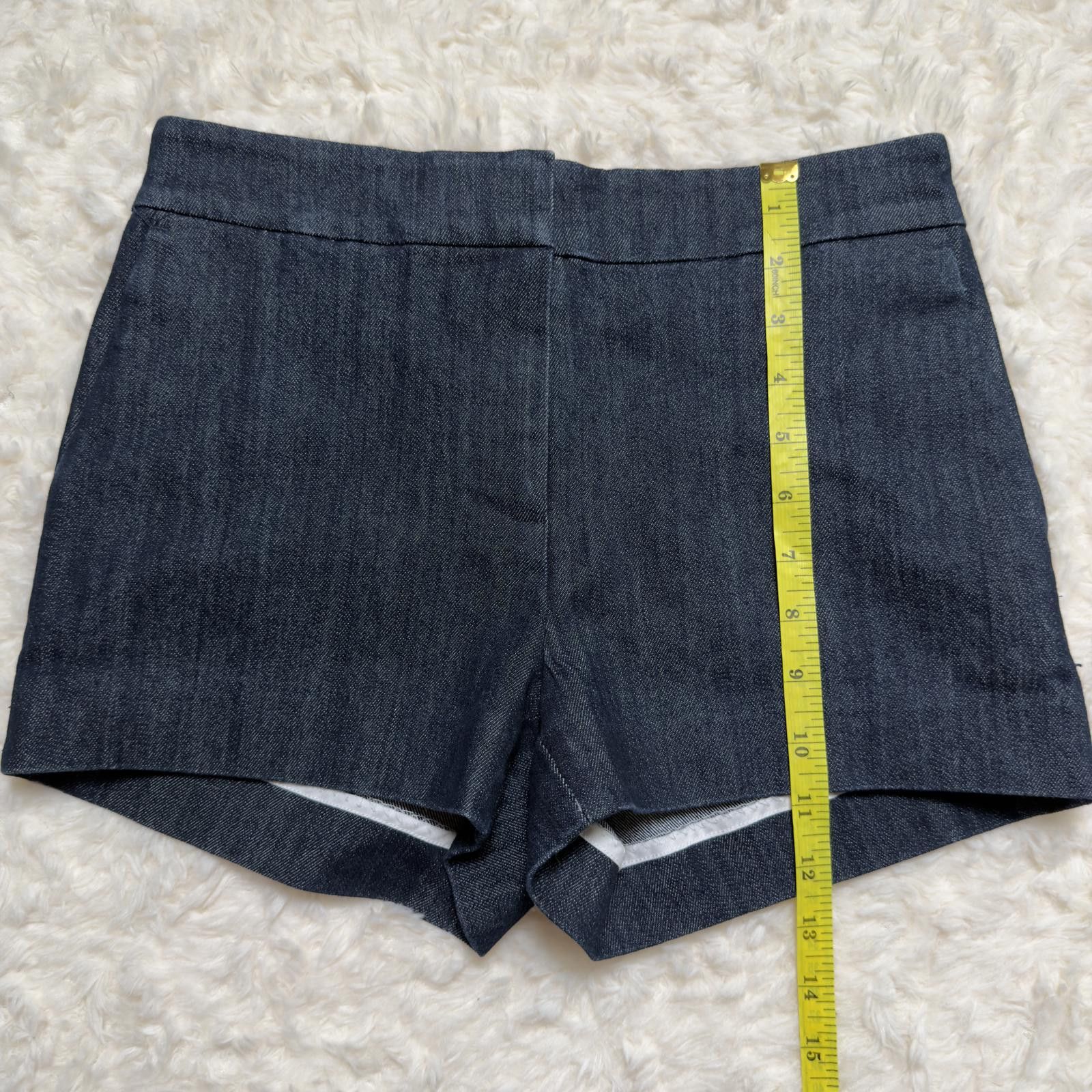 Michael Kors Michael Kors Rare Sample Indigo Tailored Denim Mini Shorts Size 28" / US 6 / IT 42 - 5 Thumbnail