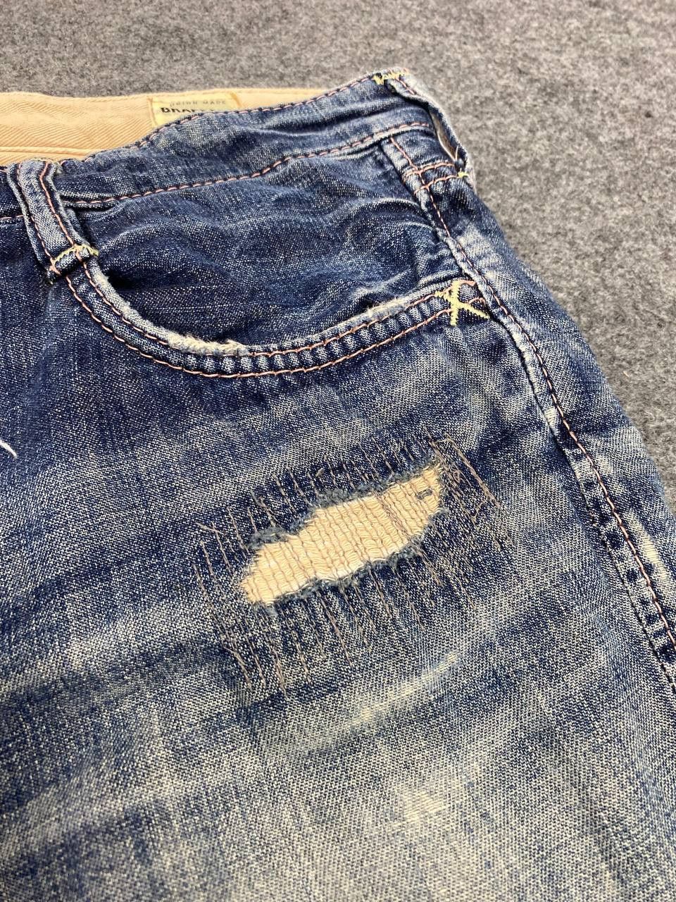 Japanese Brand brappers distressed denim nice design Size 32" / US 10 / IT 46 - 13 Thumbnail