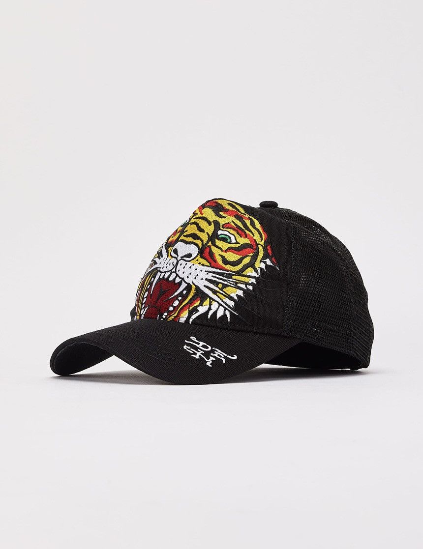 Ed Hardy ED HARDY EMBROILED TIGER FLAME TRUCKER HAT Size ONE SIZE - 2 Thumbnail